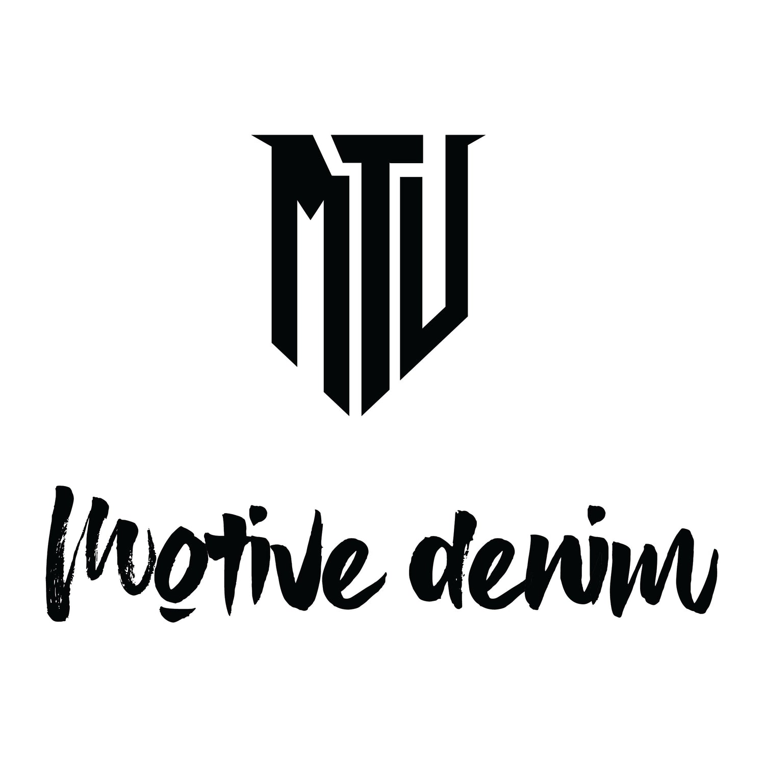 Motive Denim MTU Logo black ink