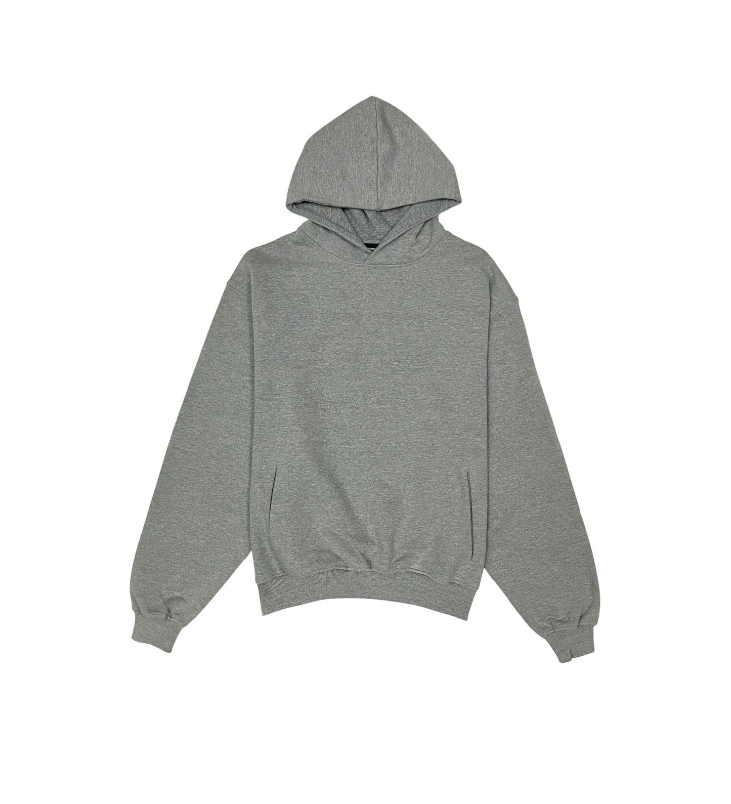 French Terry Drop Shoulder Hoodie - Black | My Favorite _8