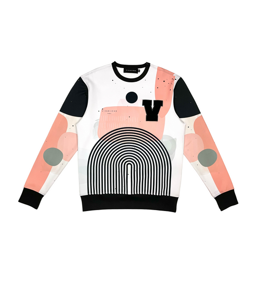 Abstract Art Crewneck - Multi | Vie+Riche
 _1