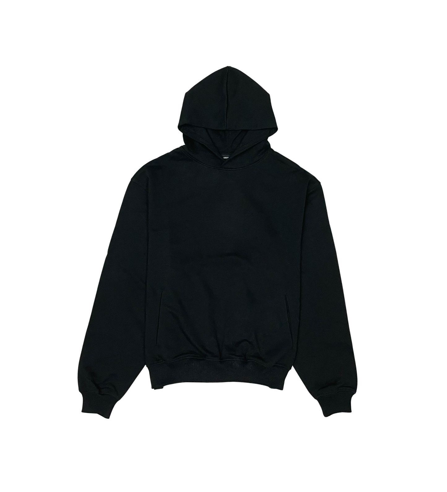 French Terry Drop Shoulder Hoodie - Black | My Favorite _1