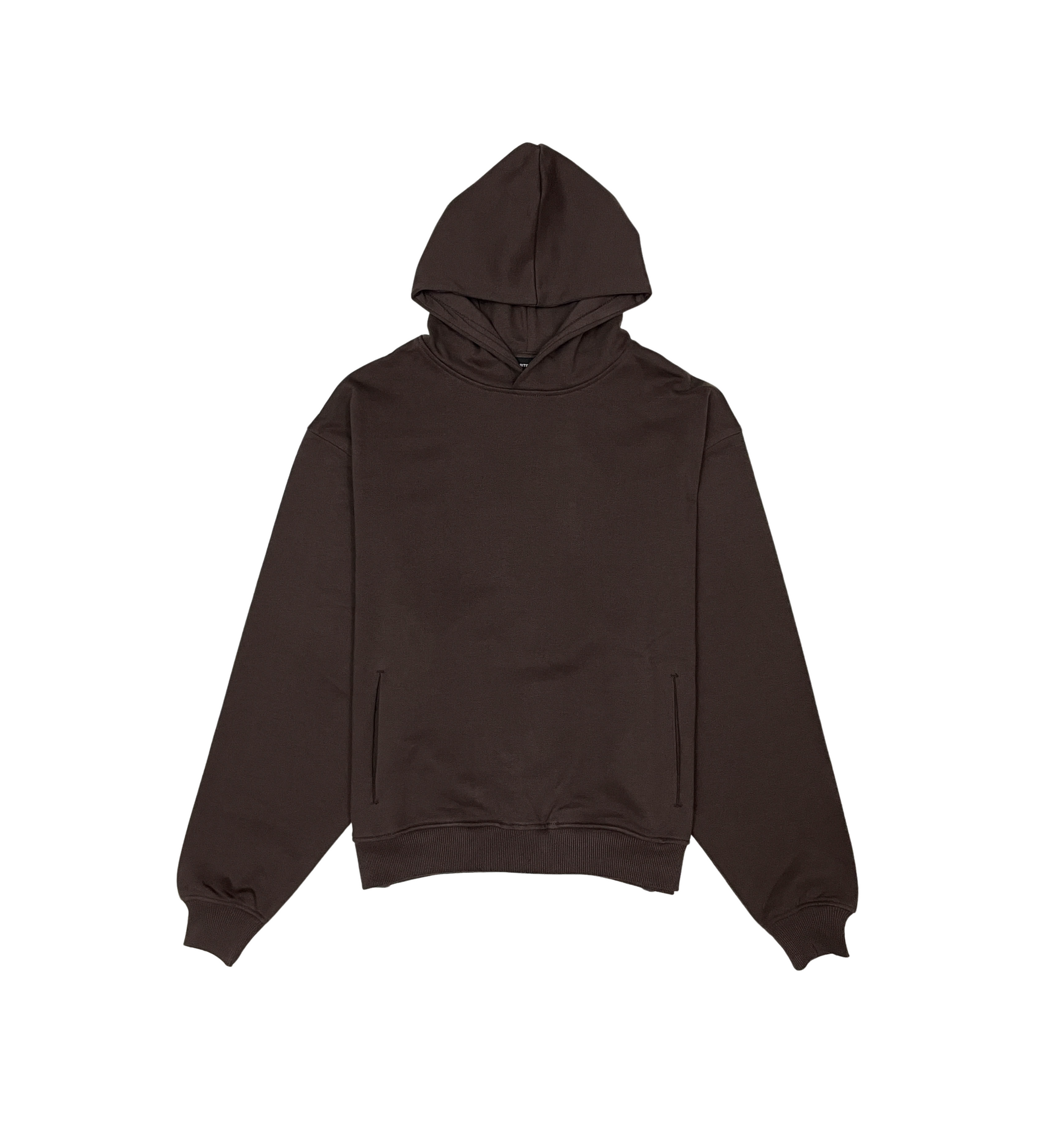 French Terry Drop Shoulder Hoodie - Black | My Favorite _2