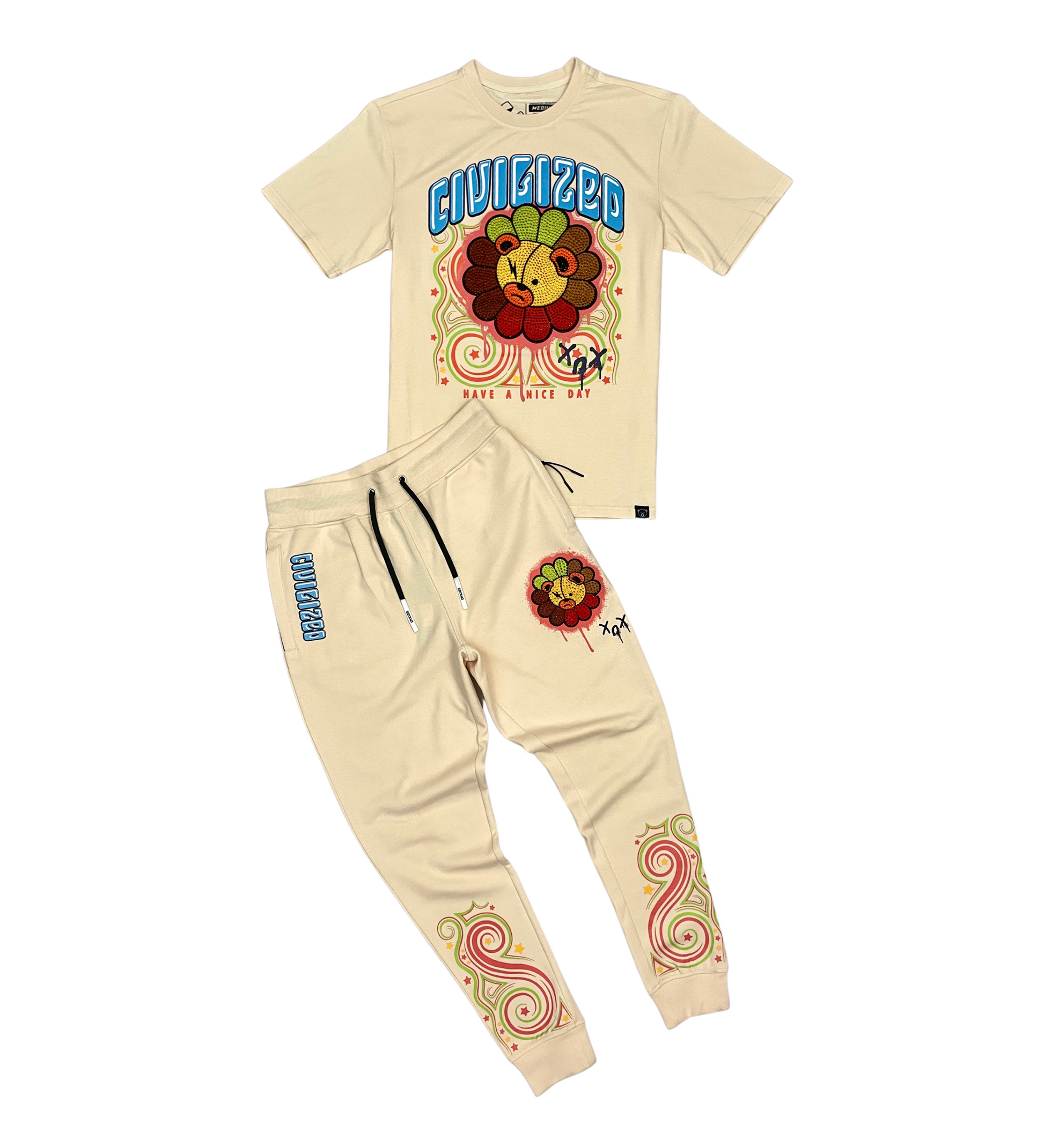 Bear Flower Jogger Set | Civilized Clothing Brand