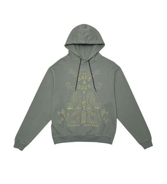 Havana Vintage Hoodie - Chive | Vicious _1