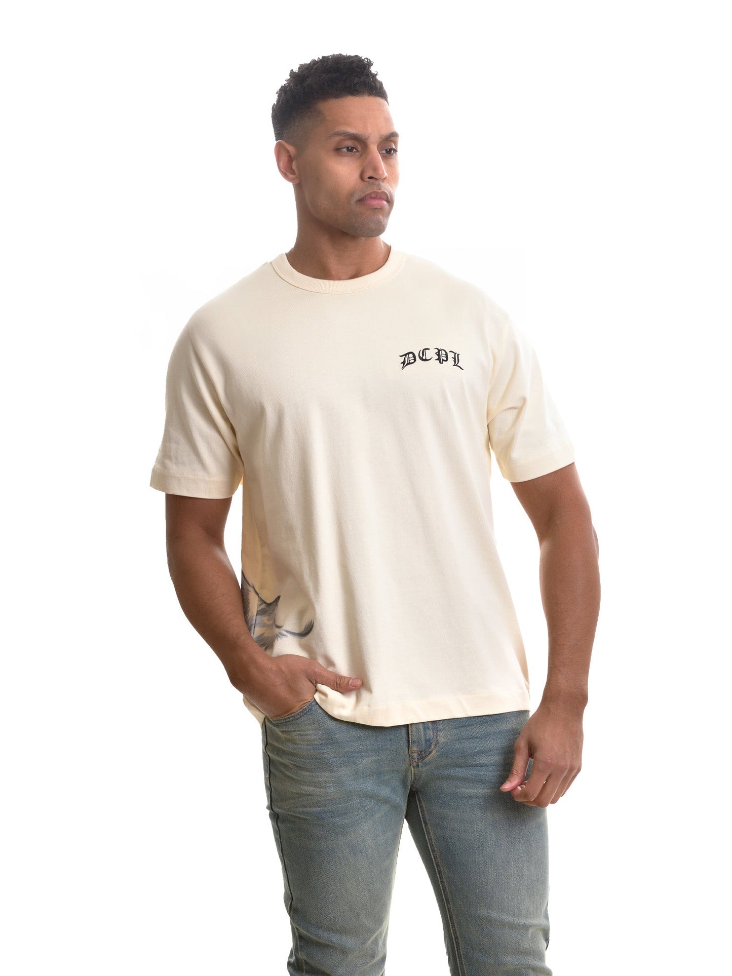 DCPL Old English Left Chest T Shirt