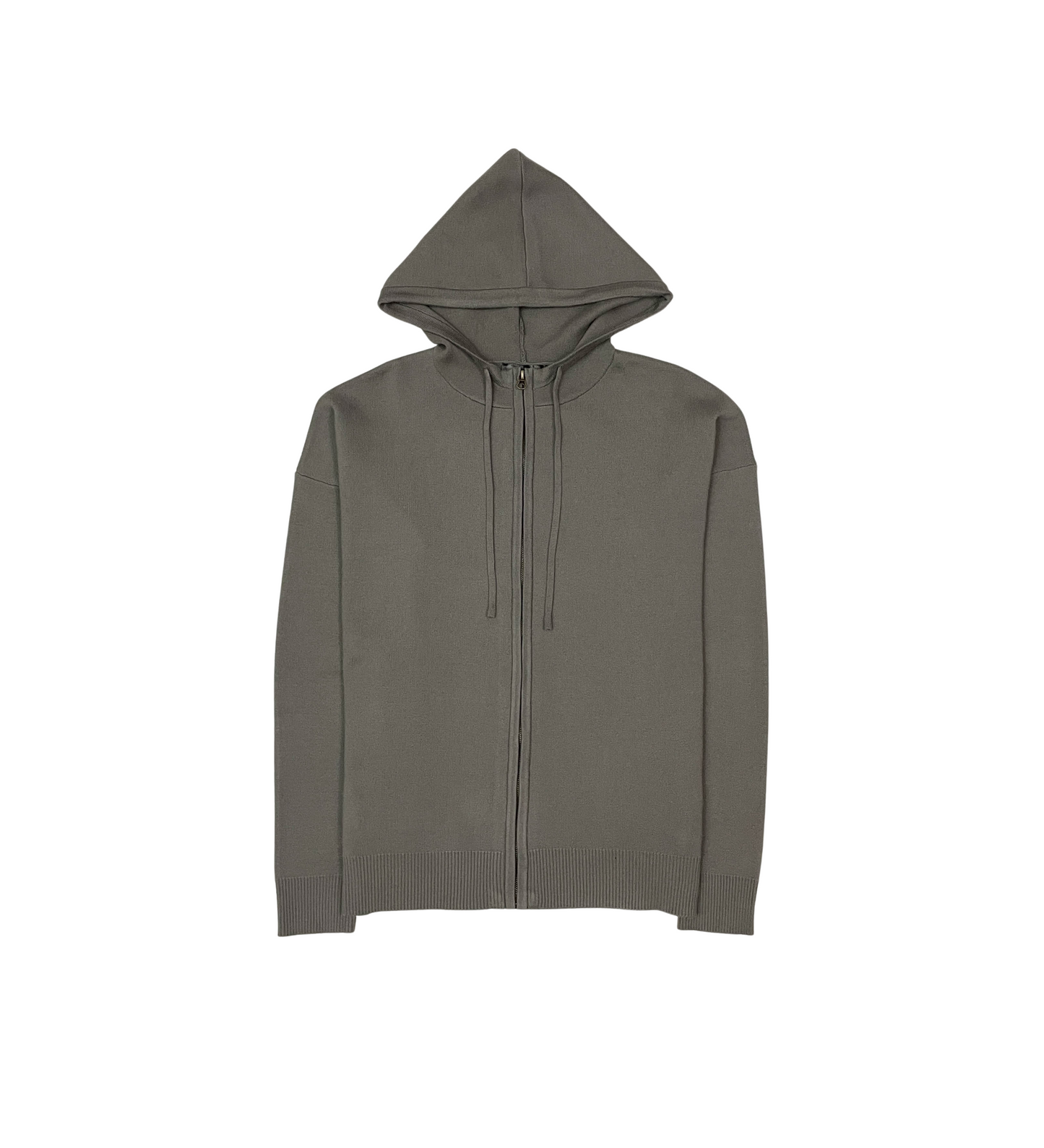 Viscos Poly Double Knit Zip Up Hoodie - Cream Heather | My Favorite _9