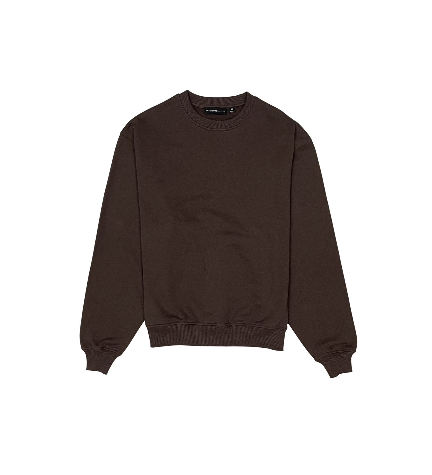 French Terry Crewneck Sweater - Black | My Favorite _2