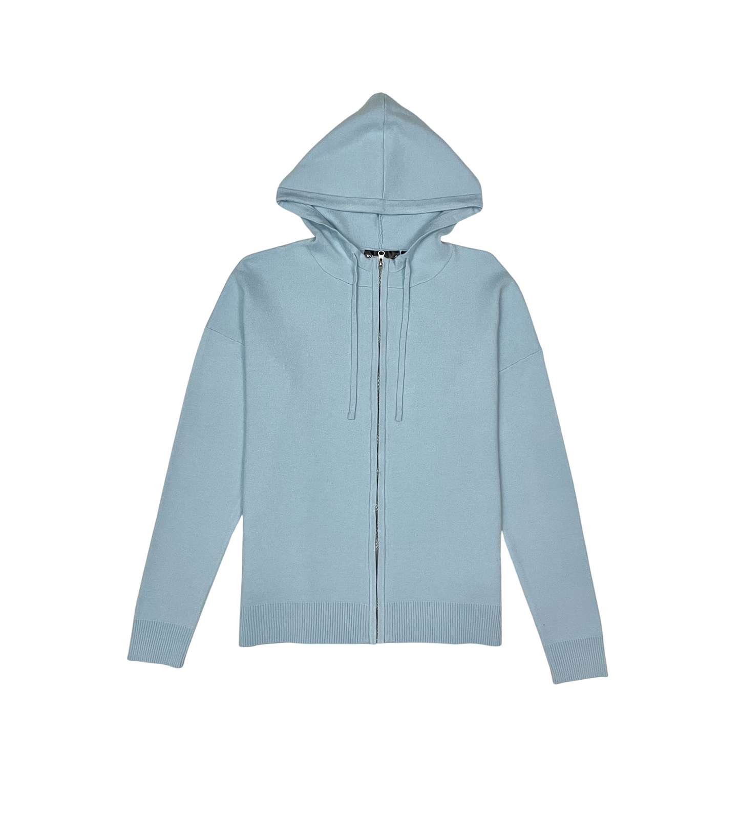 Viscos Poly Double Knit Zip Up Hoodie - Cream Heather | My Favorite _13