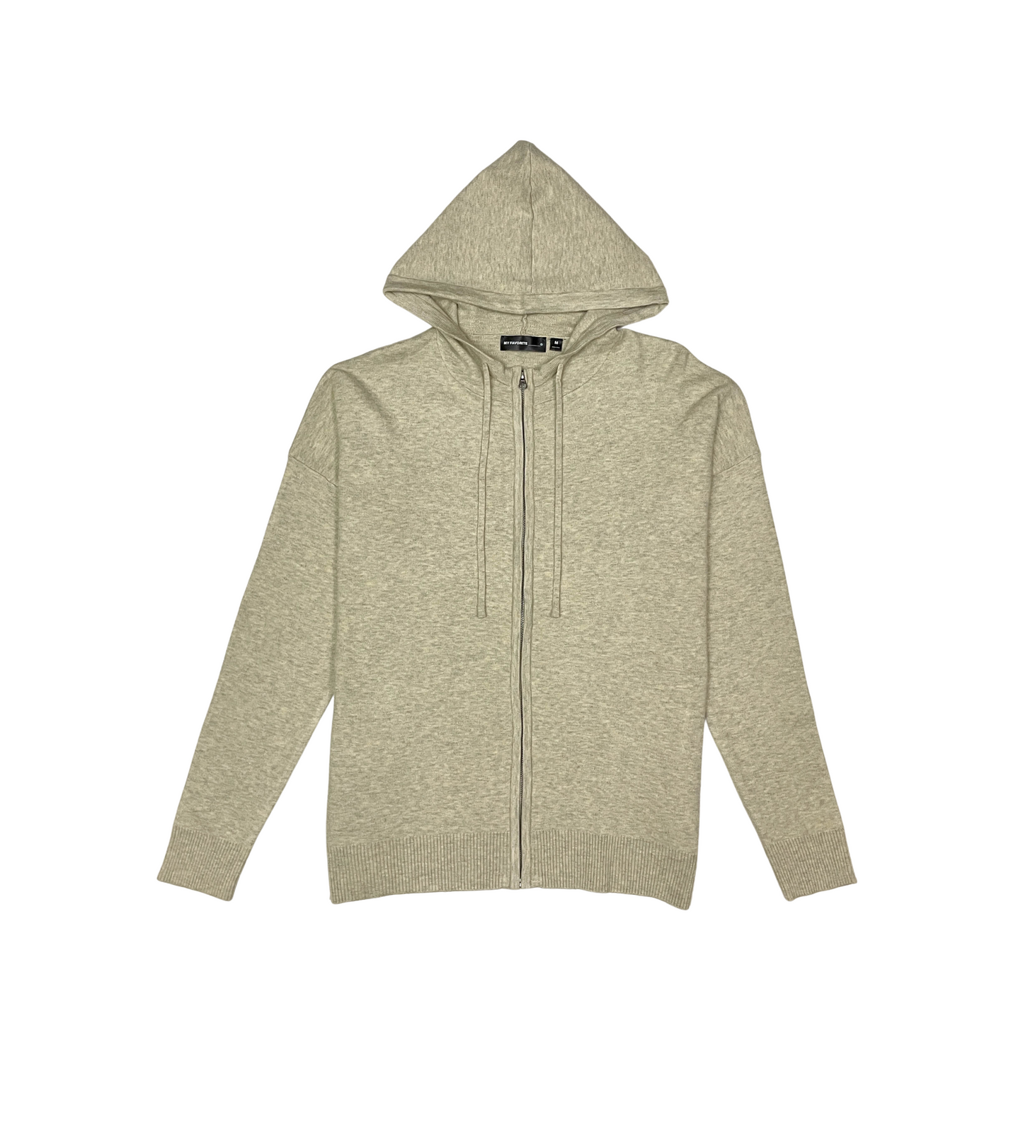 Viscos Poly Double Knit Zip Up Hoodie - Black | My Favorite _6