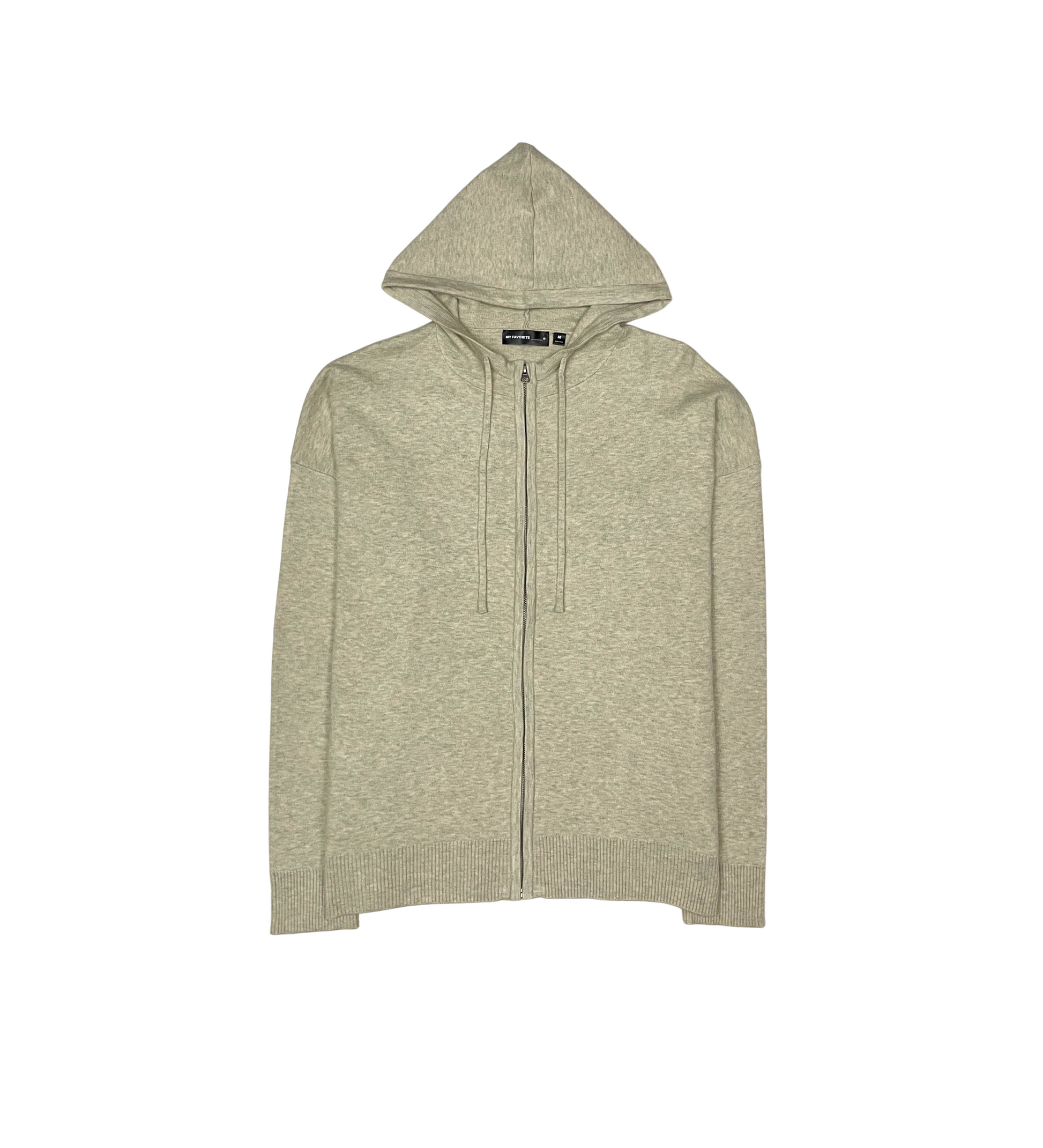 Viscos Poly Double Knit Zip Up Hoodie - Black | My Favorite _7