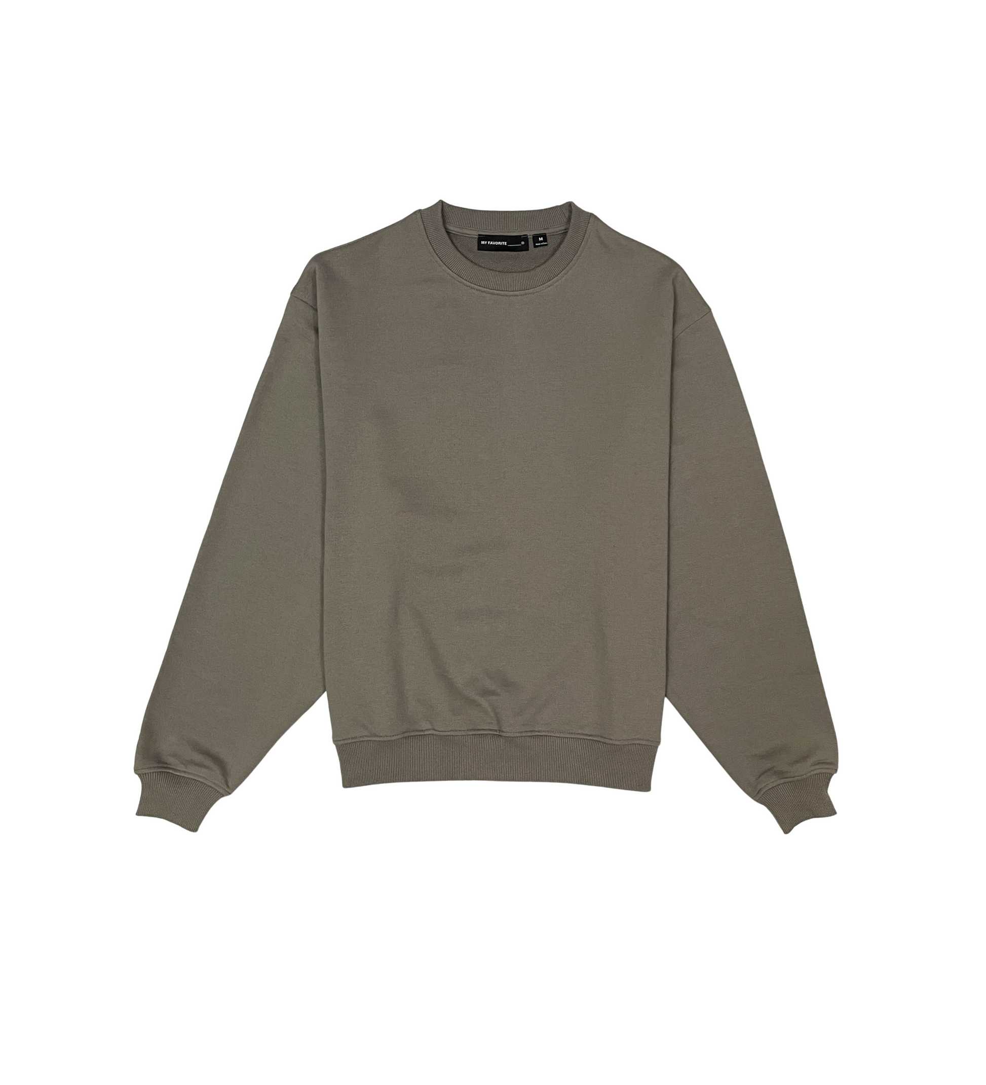 French Terry Crewneck Sweater - Black | My Favorite _8