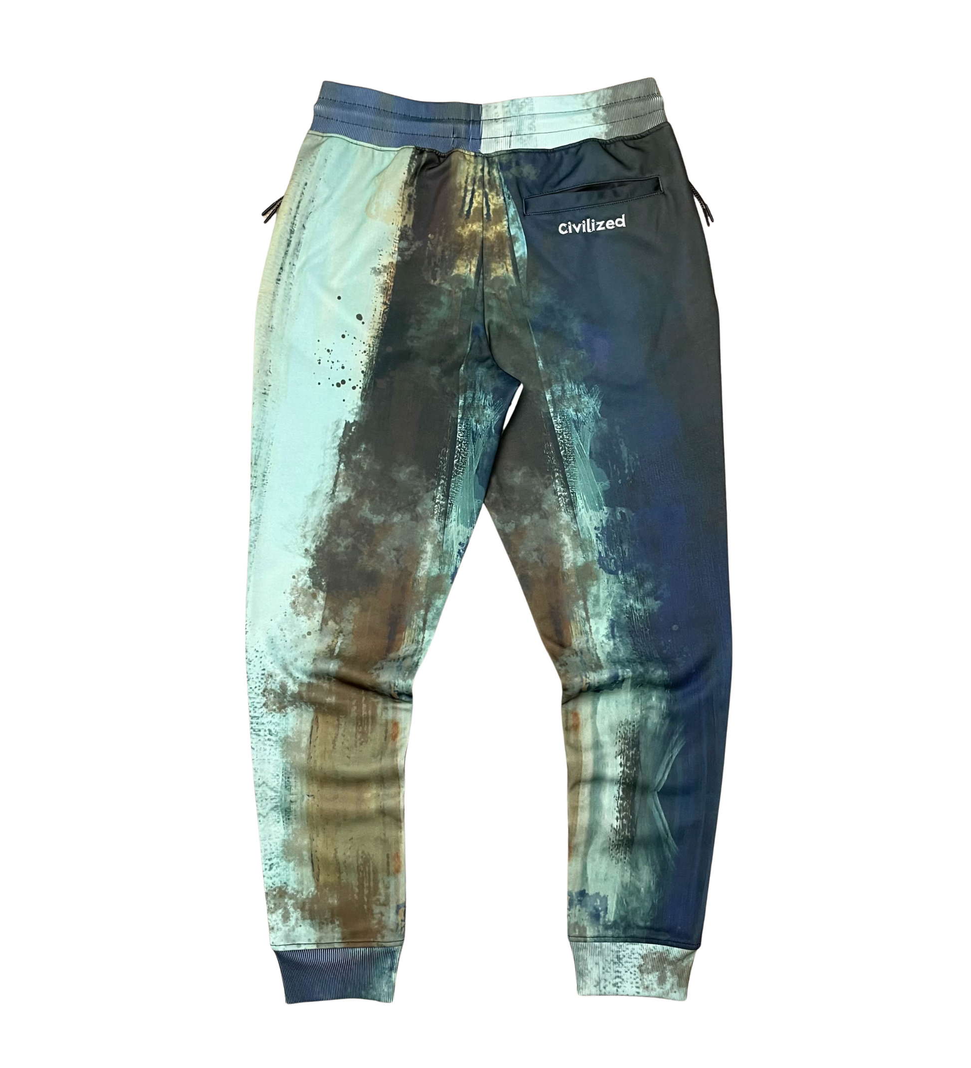 Raised By Bears Poly Tie Dye Jogger Set - Blue | Civilized _6