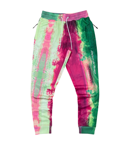 Raised By Bears Poly Tie Dye Jogger Set