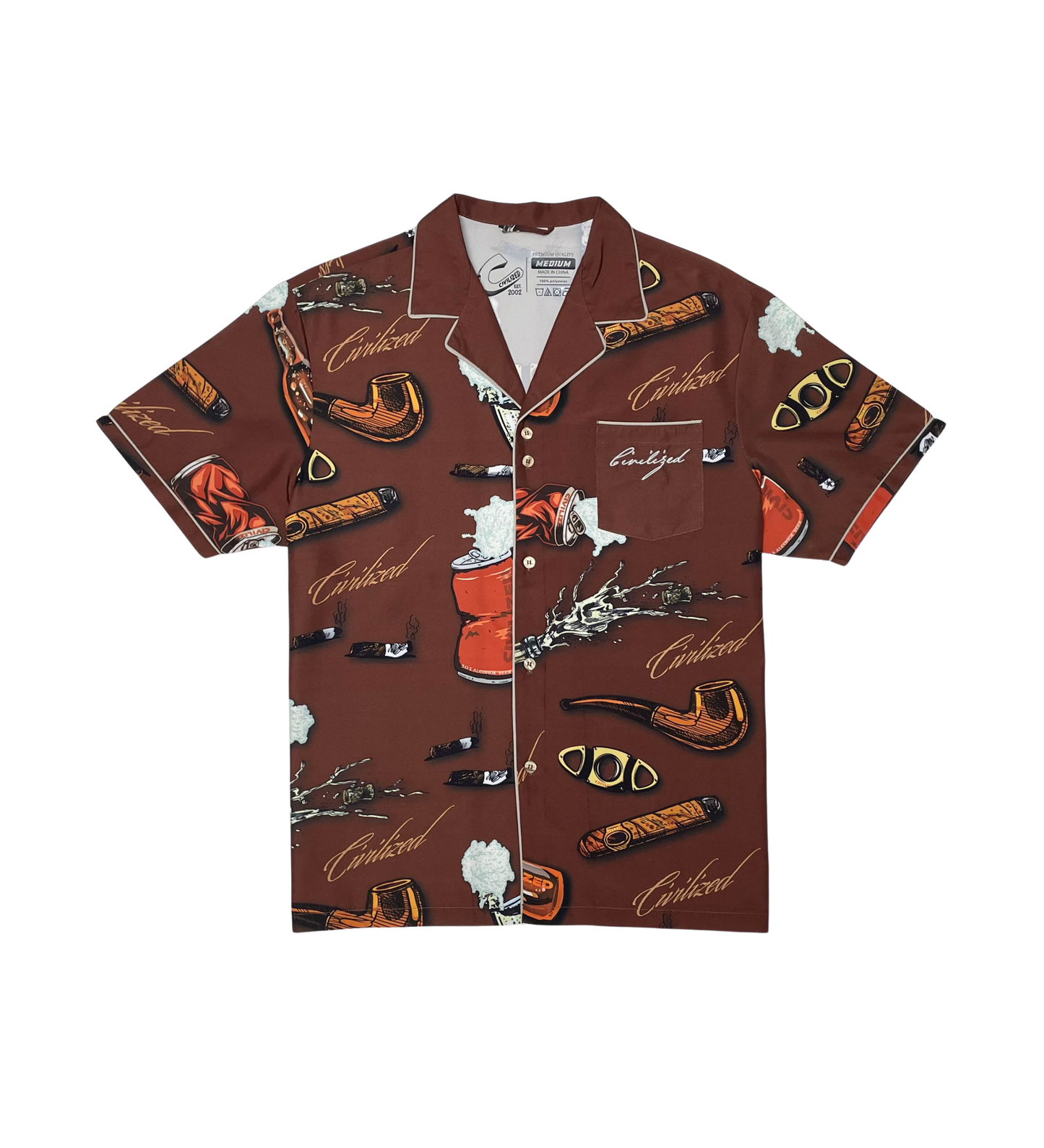 Party Button Down Sublimation Shirt