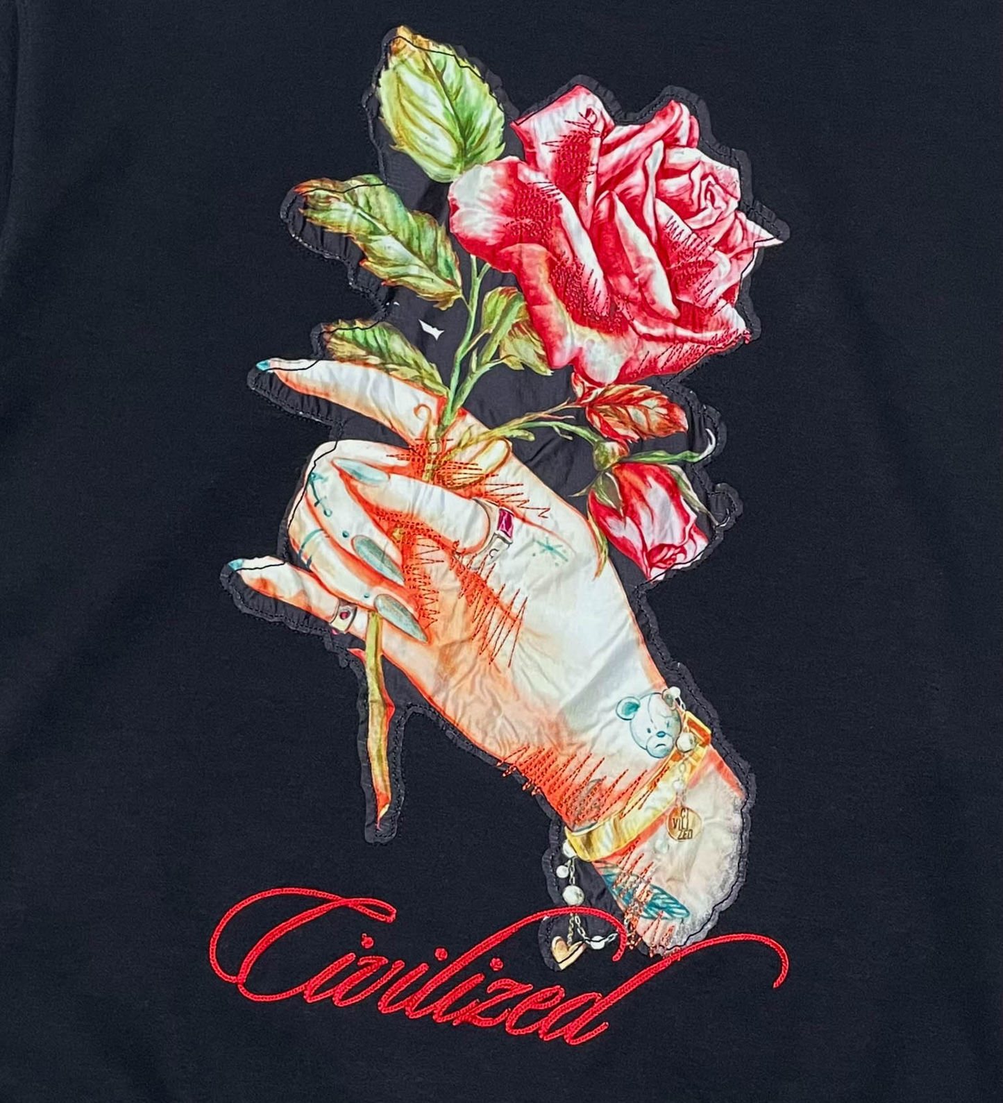 Hand Rose Hoodie