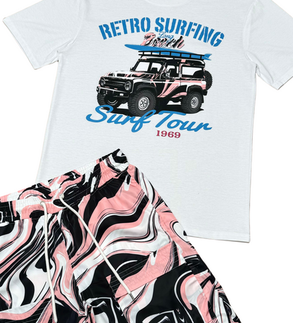 Surf Tour Tshirt Short Set