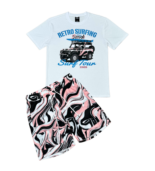 Surf Tour Tshirt Short Set