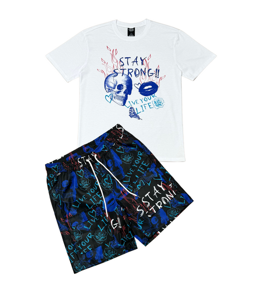 Stay Strong Tshirt Short Set