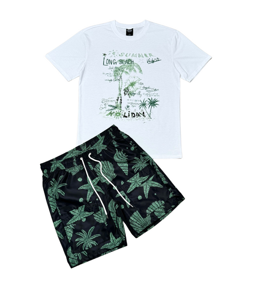 Summer Holiday Tshirt Short Set