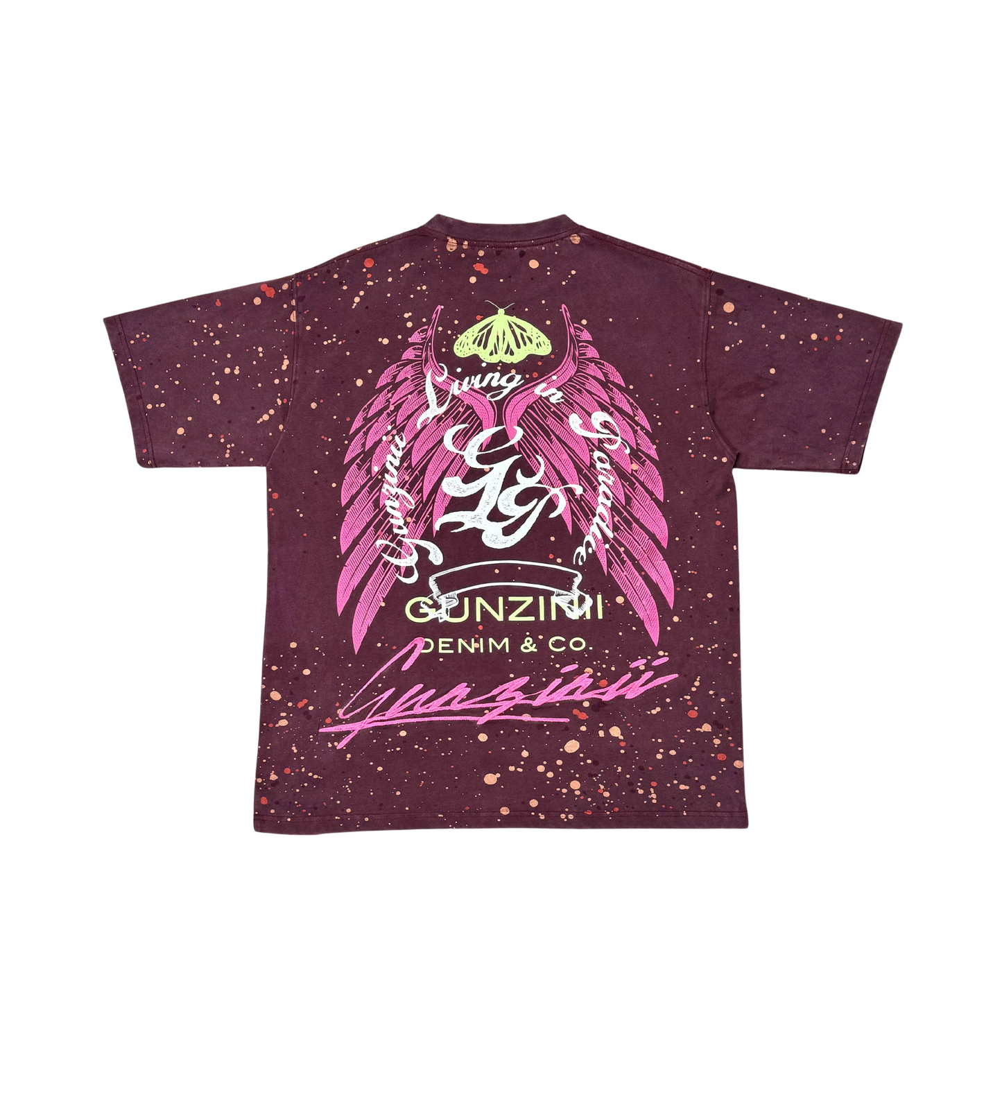 Living In Paradise Zinii Splatter Tee