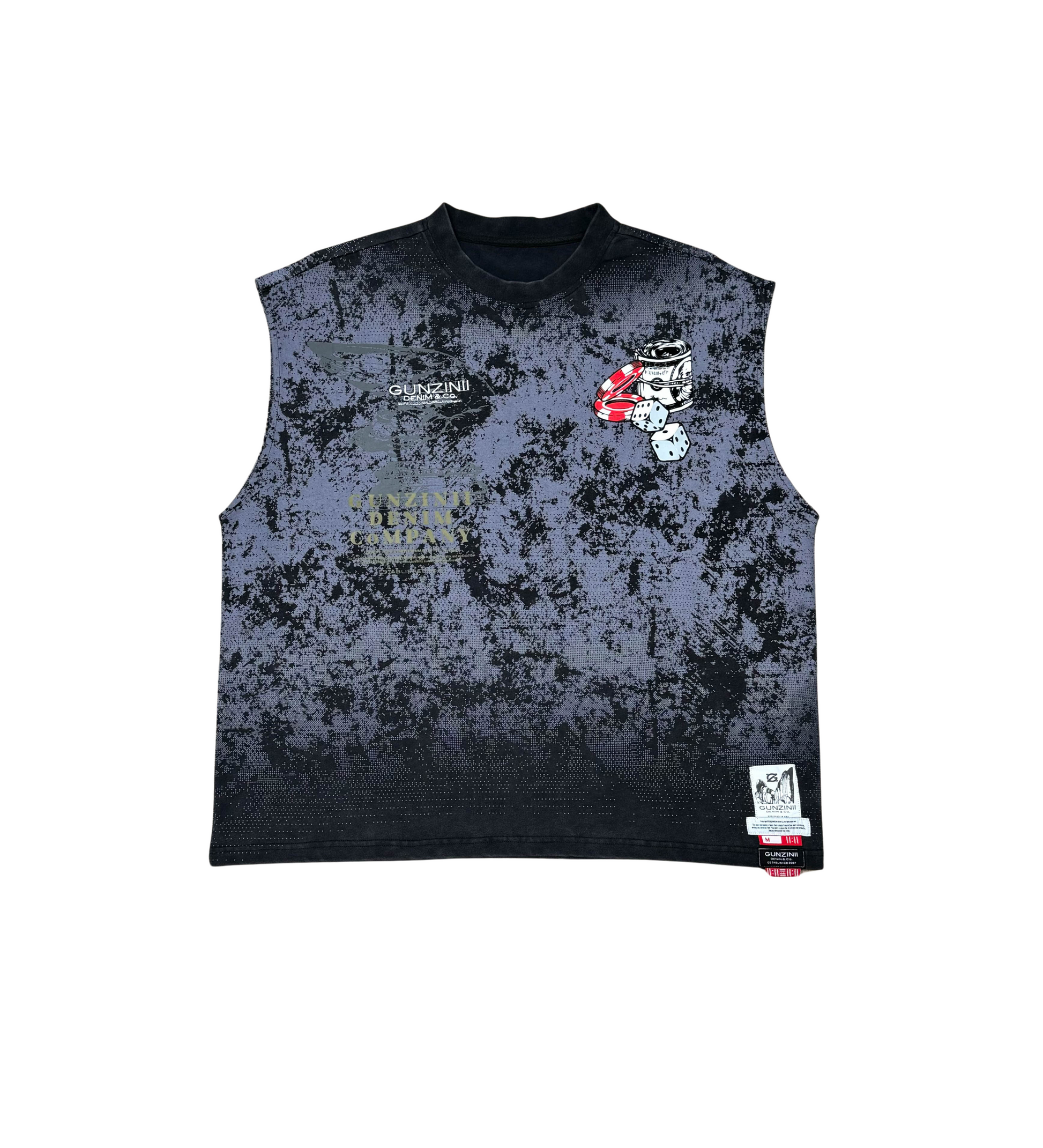 Gunzinii Money Dice Sleeveless Top Black 4