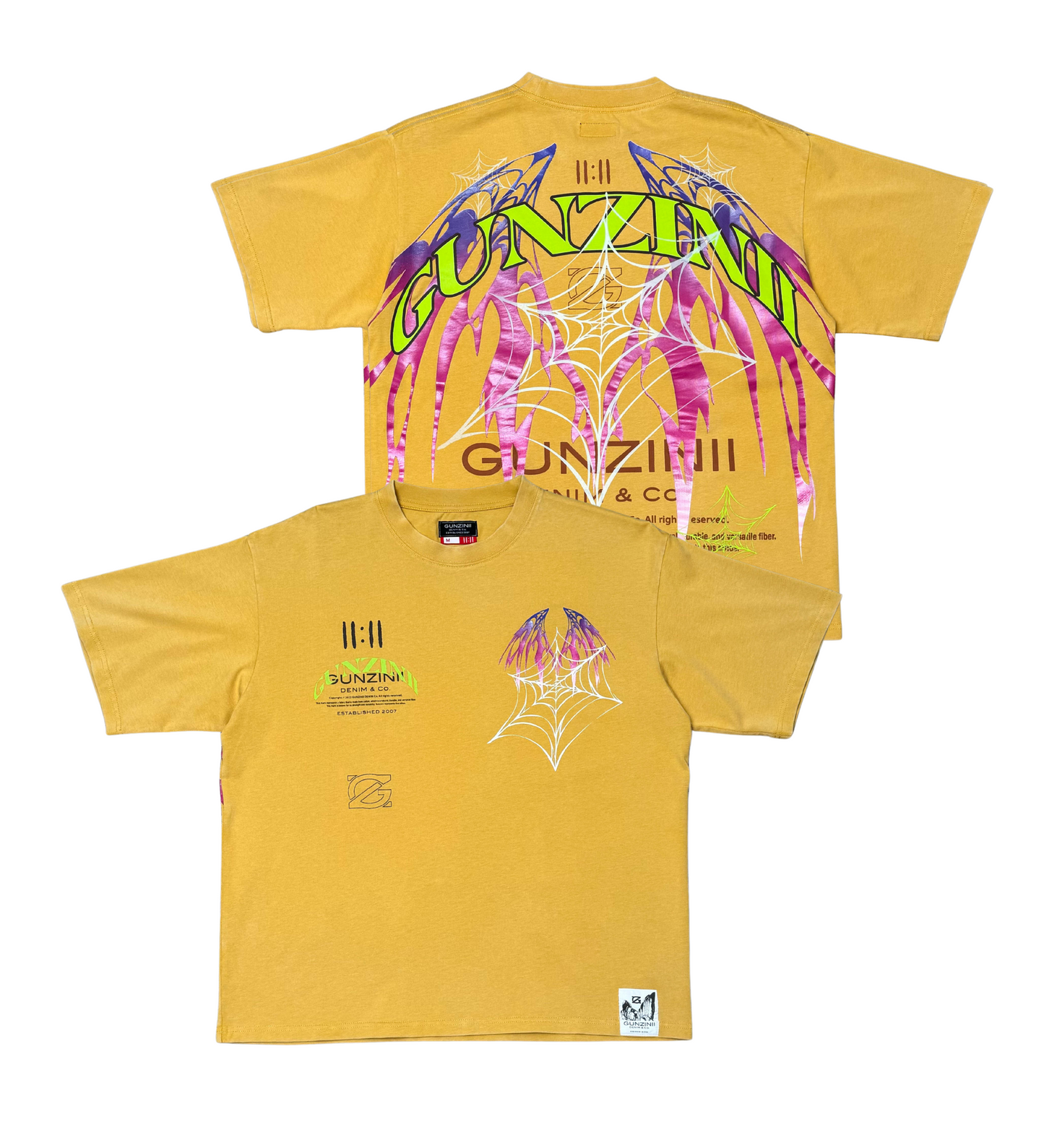 Gunzinii Web Tee Mustard 5