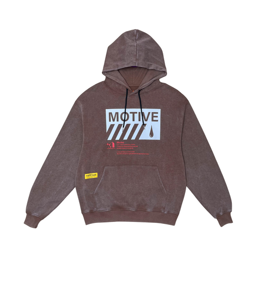 Garment Dyed Fashion Pullover Hoodie - Black | Motive _5