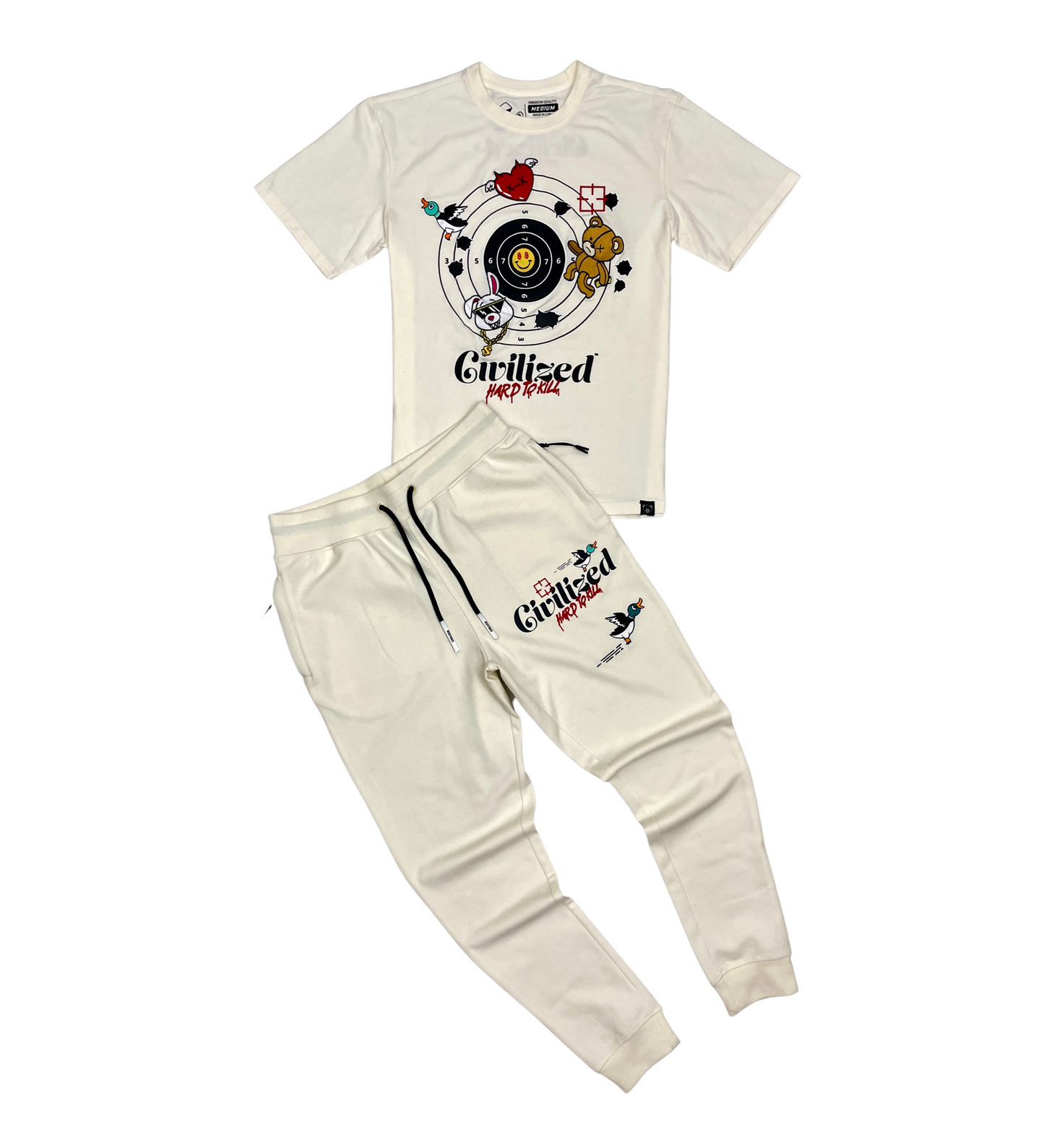 Hard To Kill T-Shirt Jogger Set | Civilized Clothing Brand