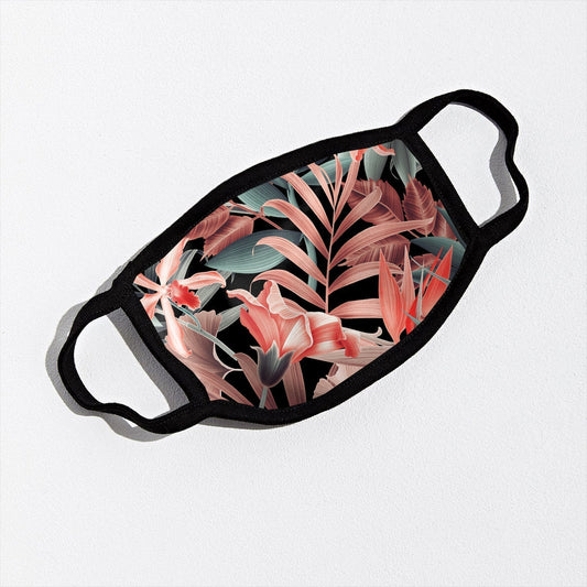 VR floral face mask - Black & Pink | Vie+Riche
 _1